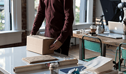 Man With Delivery Boxes